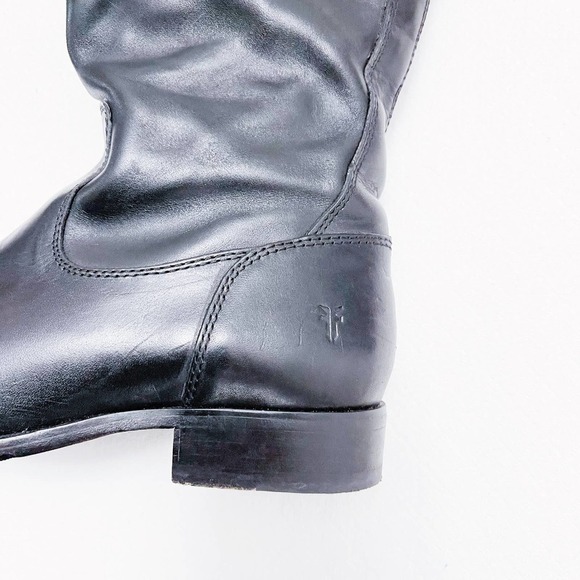 Frye Molly Knee High Boot 3476111 Black Leather Tall Riding Boot Sz6 - Picture 4 of 12